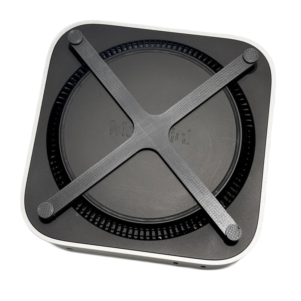 Interruttore A Pressione Per MAC Mini M4 2024, Pulsante Di Alimentazione Base 3D Stampa Interruttore A Pressione E Semplice Stand (Black)