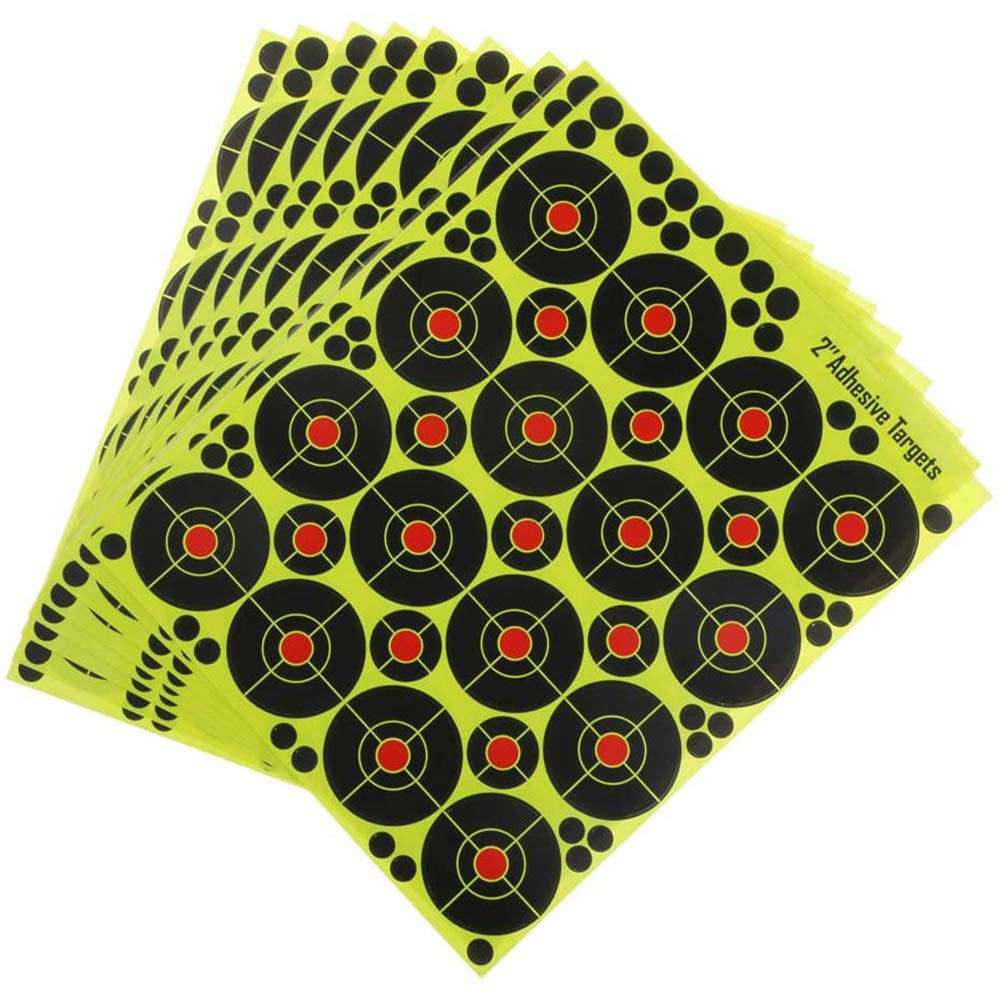 Pofet Yellow 160Pcs Shooting Paper Archery Target Shooting Target Sticker 2Inches