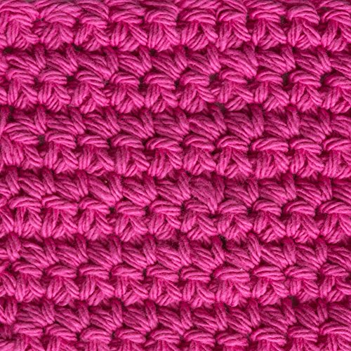 Image of Lily Sugar 'N Cream The Original Solid Yarn, 2.5oz, Medium 4 Gauge, 100% Cotton - Hot Pink - Machine Wash & Dry (Pack of 2)
