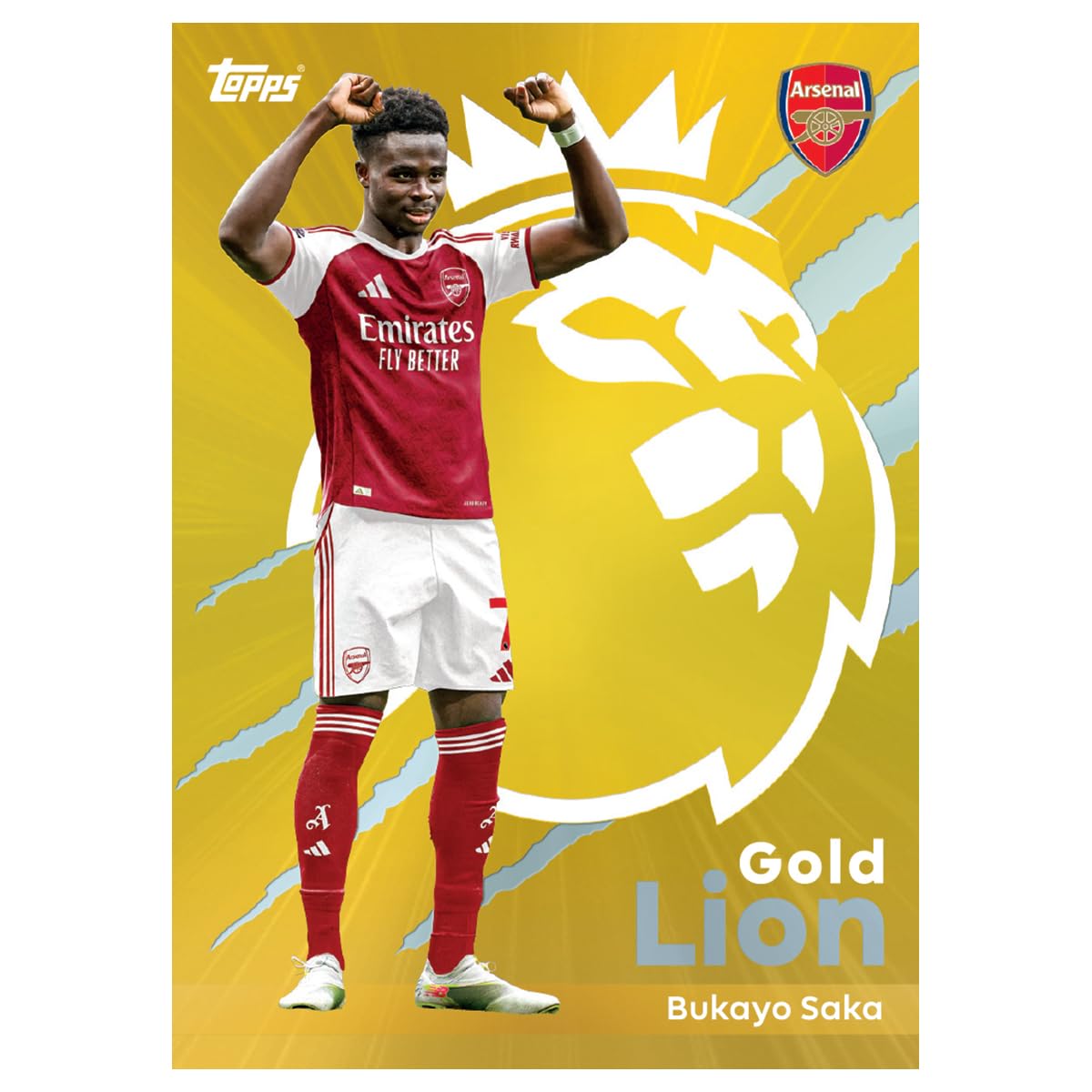 Topps Premier League 2025/26 Super Tin #2 (seria Hall of Fame) | zawiera 50 kart plus 3 ikony Hall of Fame, karty kolekcjonerskie + 250 rękawów na karty Protectodon