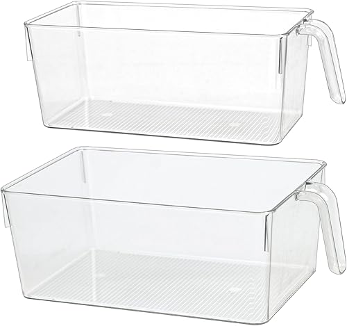 Miniatura 8 de Organizador de aperitivos, cubo de almacenamiento transparente, cubos organizadores de congelador, soporte de plástico para condimentos de alimentos