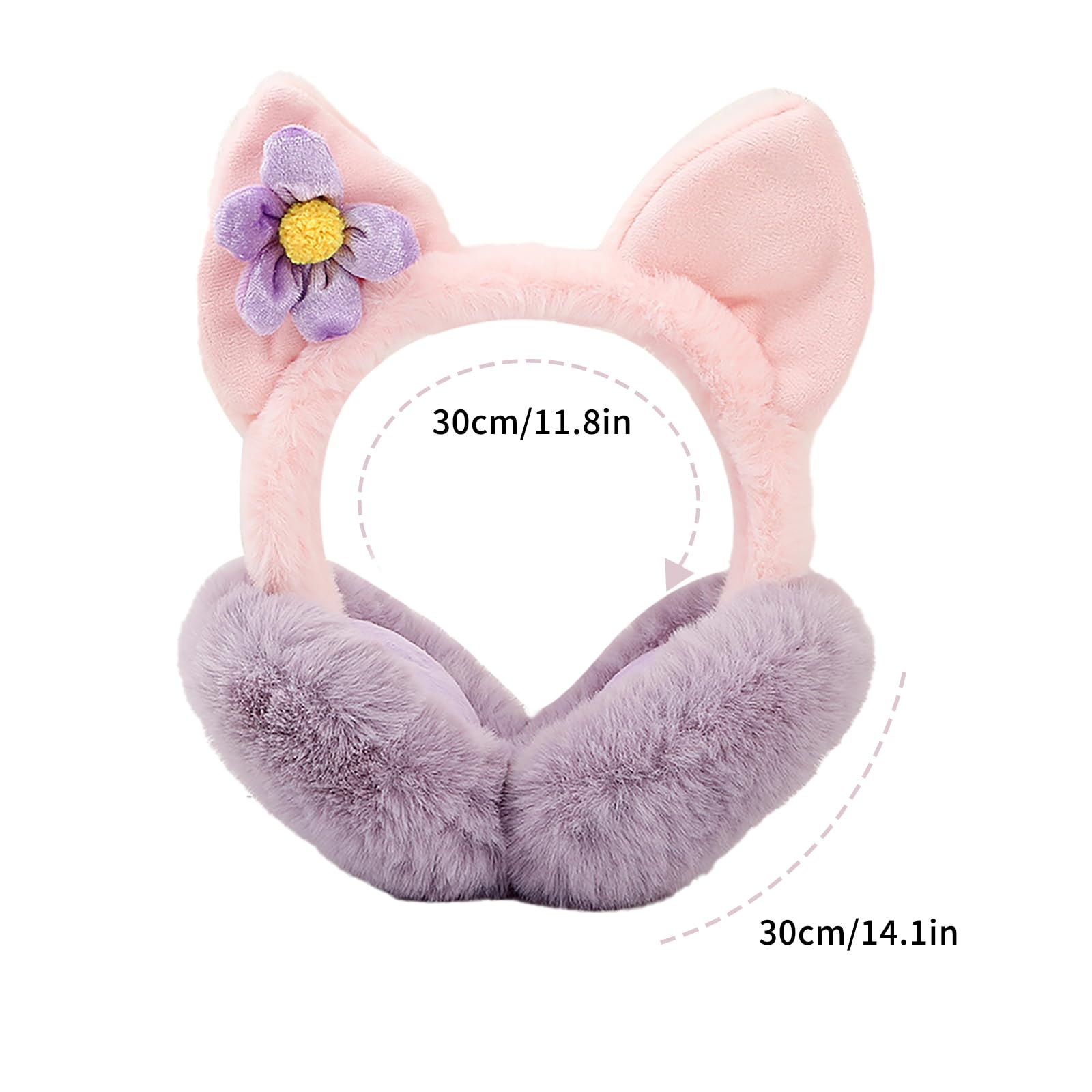 Trucchi Bambina 3 Anni Paraorecchie Invernali,Scaldaorecchie Invernale In Peluche,Morbidi Pieghevoli Scaldini Per Orecchie Da Donna,Coniglio Plush Earmuffs, Paraorecchie Bambina Per Sci Ciclismo Regali Di Natale (Bianco Profumo Bambina