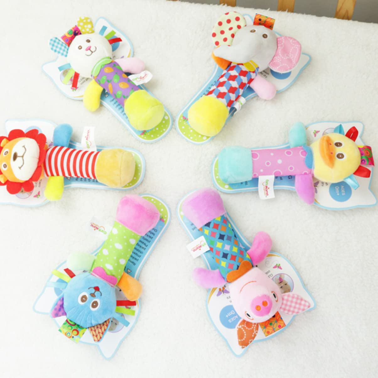 BESPORTBLE Catch The Stick Roar The Bell Toy Educational Rattle Toy for Newborn Hand Bells for Boys and Girls