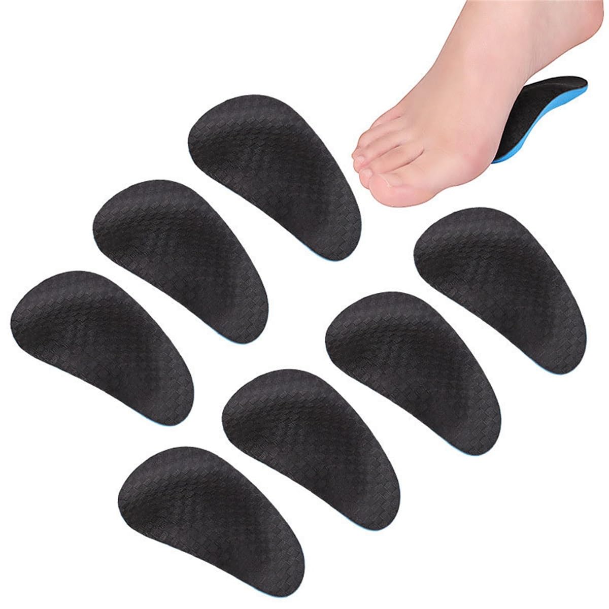 Semelles Orthopédiques Pieds Plats Support Soutien Voûte Plantaire Pour Pieds Plats Support Arch Fasciite Plantaire Douleur Au Talon Éperon (1 Paire)