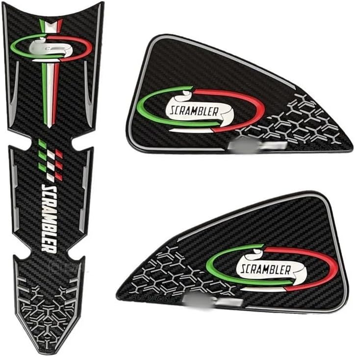 Adhesivo para tanque de combustible para motocicleta para tanque de combustible para Du&Cati Scrambler 800 1100 accesorios de decoración de cubierta