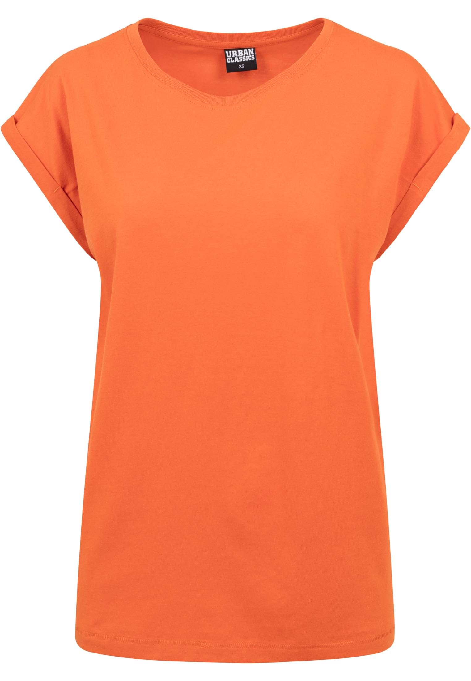 Urban Classics Women's Rust Orange Extended Shoulder Tee T-Shirt, M