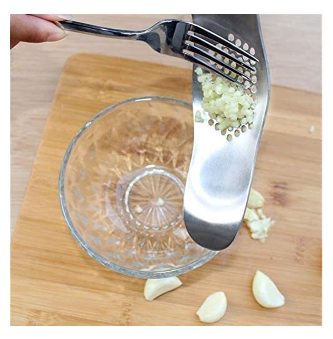 Knoblauch Stampfer Edelstahl-Knoblauchpresse Knoblauchzerkleinerer Metall-Ingwer-Knoblauchschneider FüR Knoblauch Ingwer