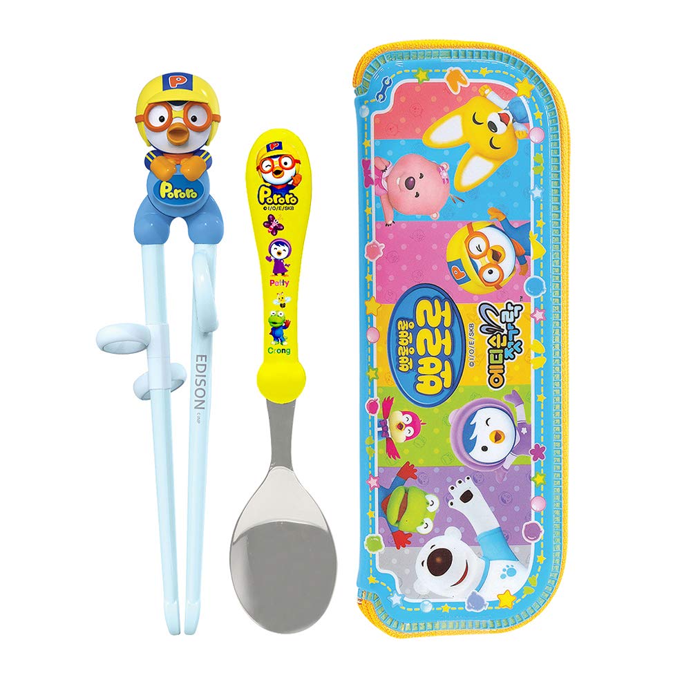 Edison Children Cheater Training Chopsticks & Spoon set Penguin