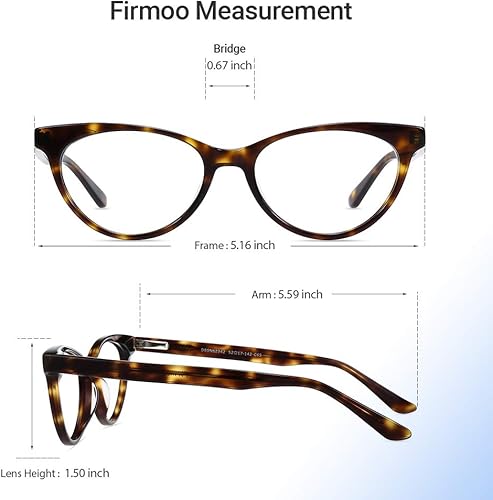 Miniatura 4 de Firmoo Lentes de bloqueo de luz azul, lentes de lectura para computadora de ojo de gato, anteojos bloqueadores de luz azul con aumento