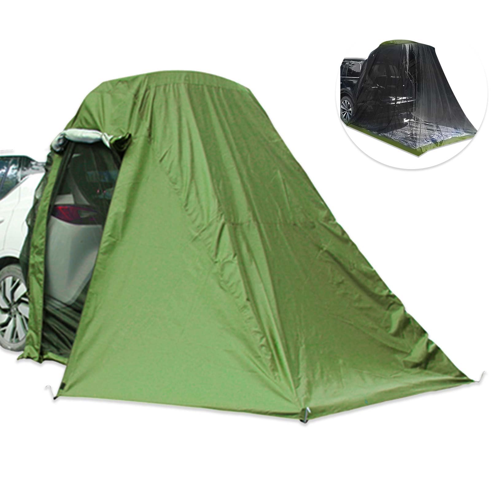 Photo 1 of NEAPU SUV Tailgate Awning Tent for Camping, SUV Tailgate Tent with Awning Shade (Green)