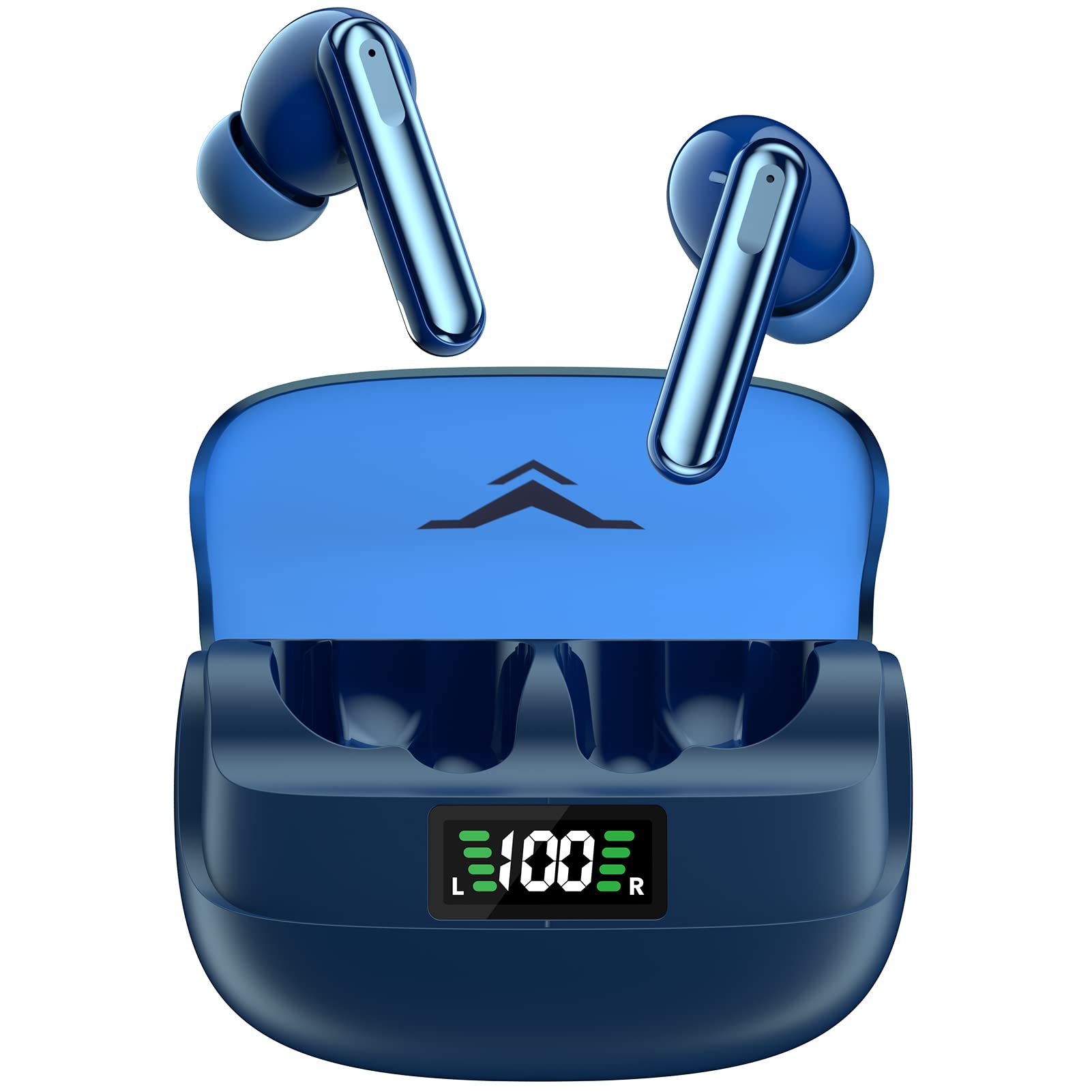 Fone de Ouvido Cool5 TWS Hifi Estéreo Fone Sem Fio Bluetooth 53 com Estojo de Carregamento da Mostrador Digital 4 Microfones ENC para Chamada Modo Música e Jogo com 36H Tempo de Reprodução