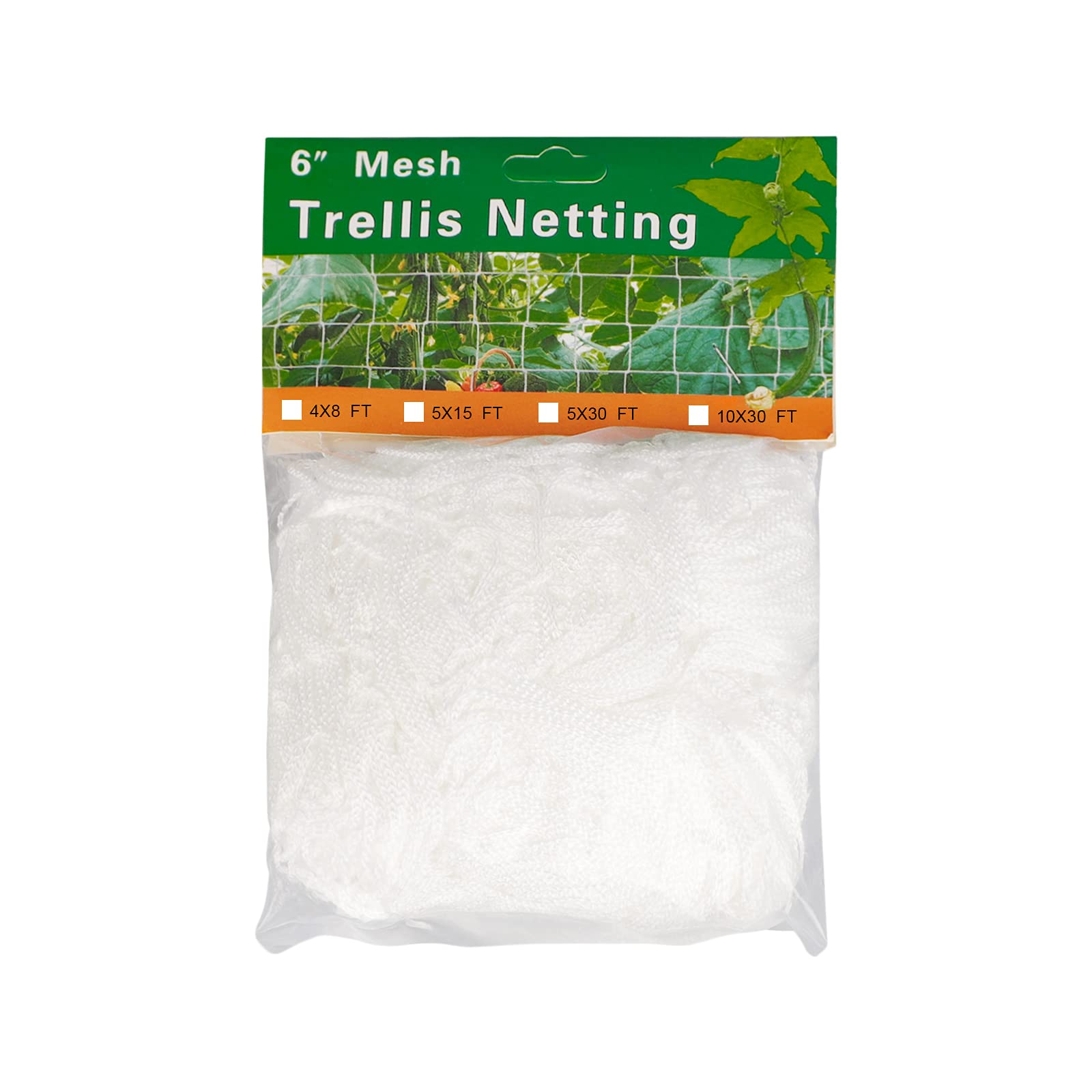 Garden Trellis Netting Climbing Plants Support Netting Heavy-Duty Polyester Climbing Vine Net Mesh Grow Tent for Vegetable Clematis Cucumber Grapes Tomatoes Flower Vine Plant 5X30FT/10X30FT