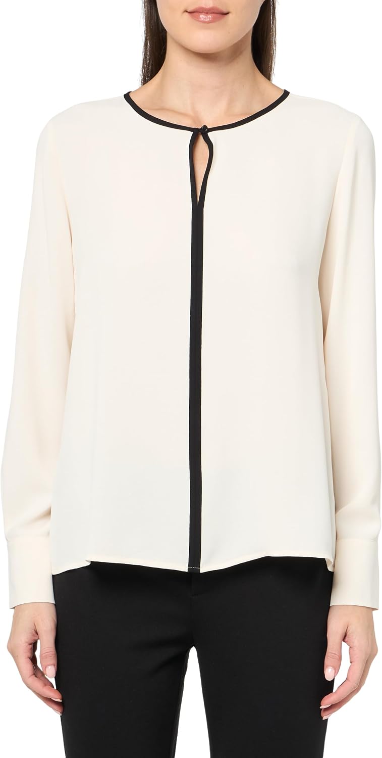Anne Klein Women's L/S Blouse with Cut-Out