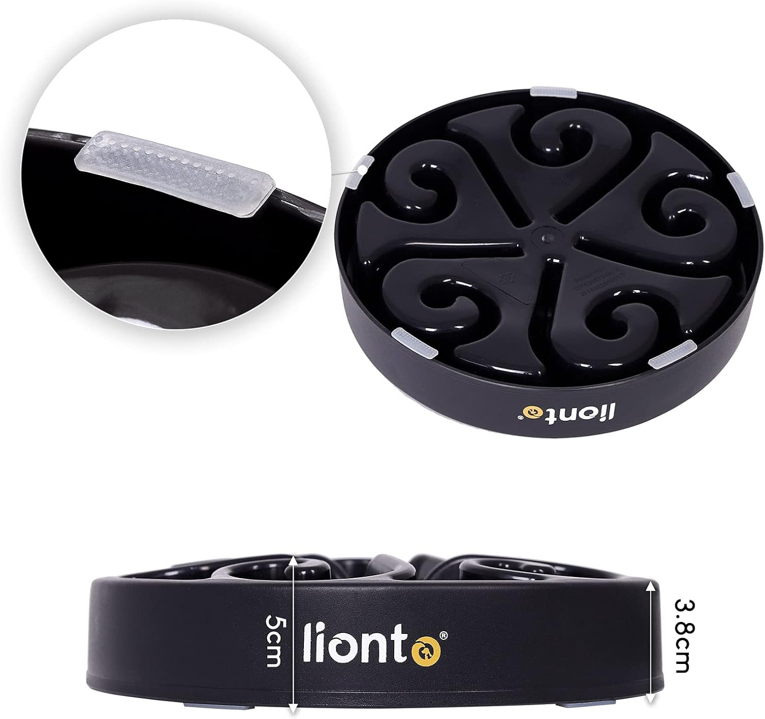 lionto Anti-sling bowl for dogs and cats diameter 20 cm, height 5 cm, capacity of up to 450 g - Image 5