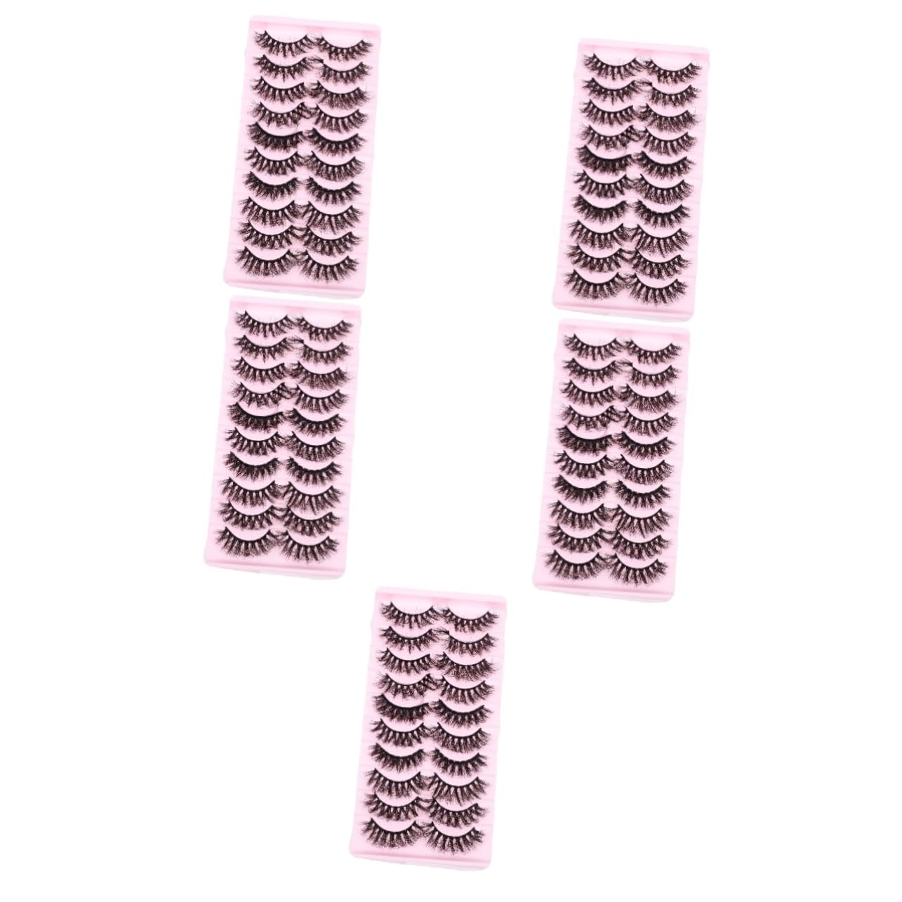 MAGICLULU 50pares Pestañas Postizas De Natural De Extensiones De Pestañas Para Maquillaje y