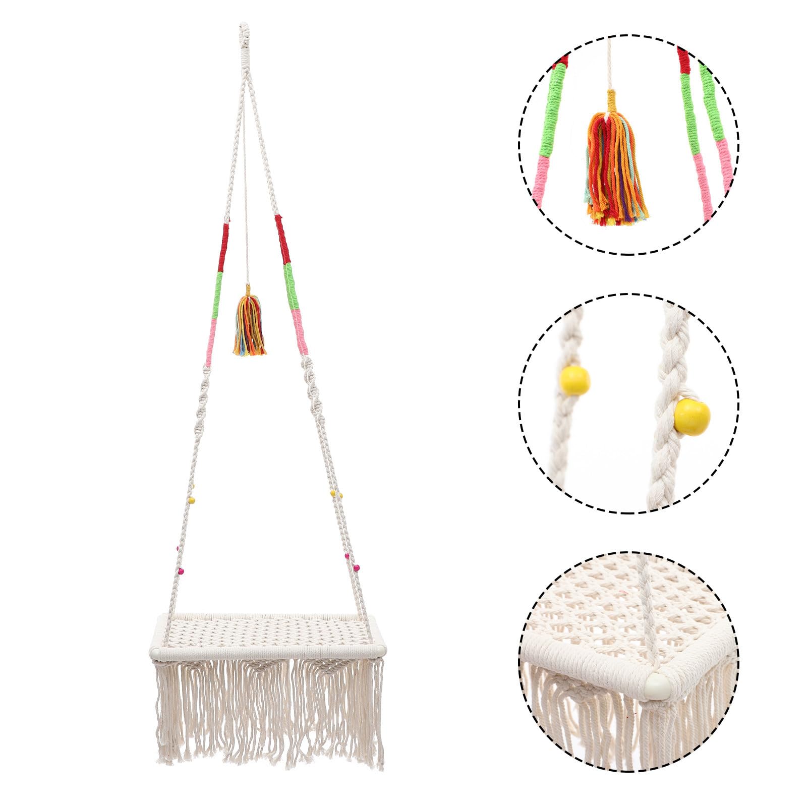 TOYANDONA Cuccia Sospesa per Gattini in Corda di Cotone, Stile Boho