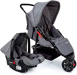 Cosco Kids, Travel System Toffy, Cinza Mescla