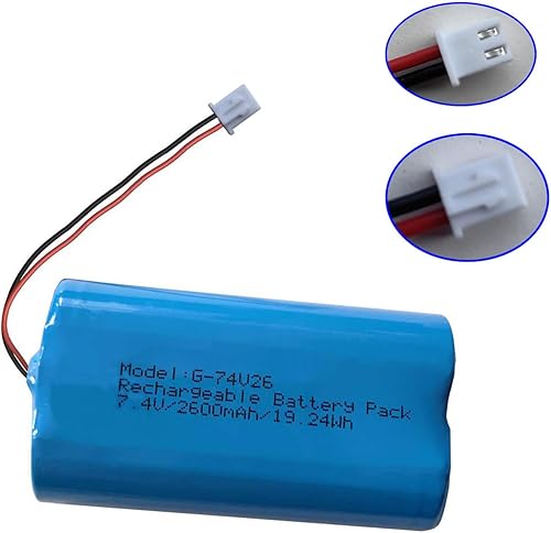 Miniatura 3 de Batería recargable de iones de litio de 7.4V 2600mAh 18650 2s1p con conector de enchufe XH2.542P para iluminación LED, equipo electrónico, paquete