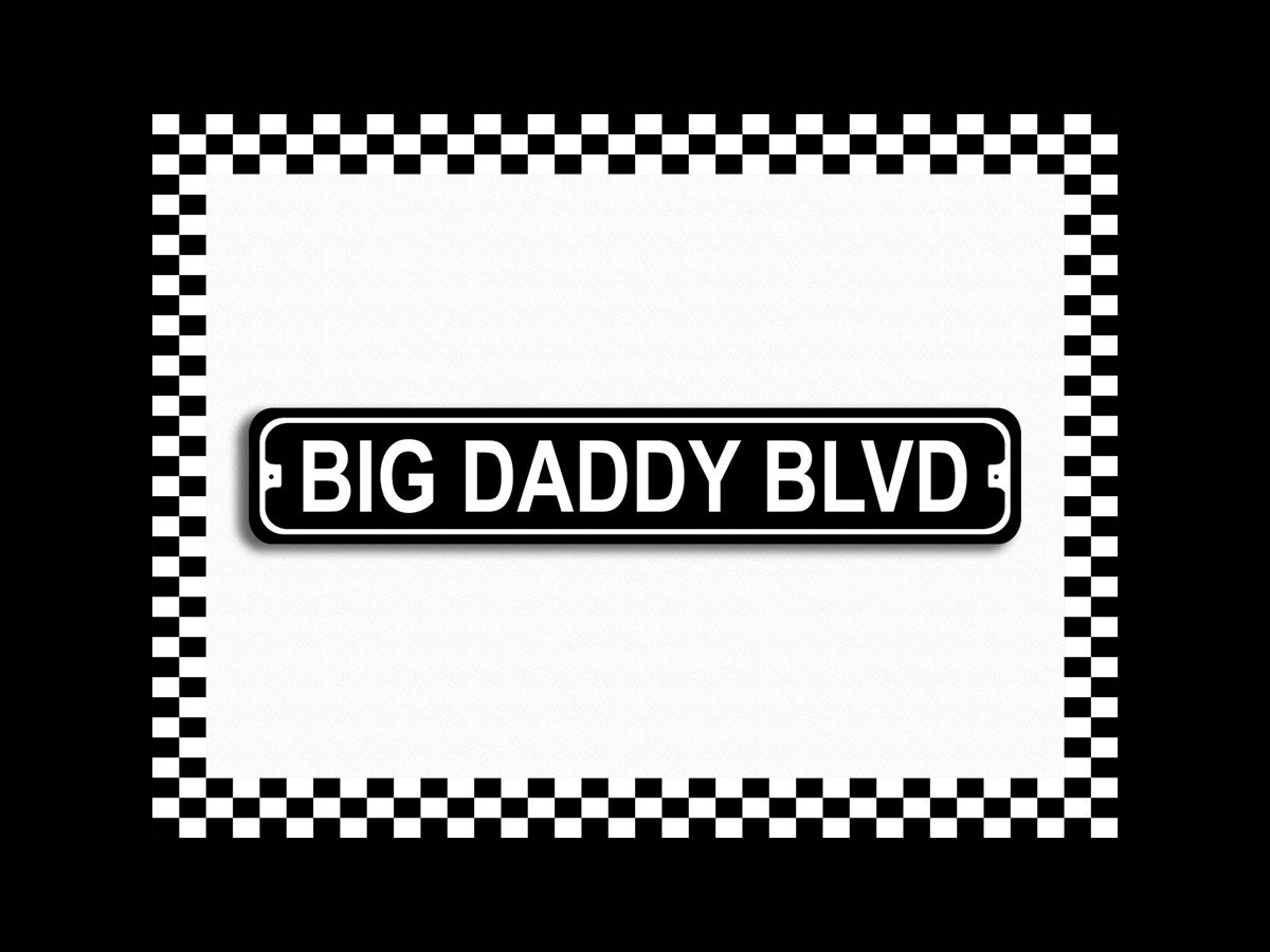 Big Daddy BLVD Novelty Metal Street Sign 3x18