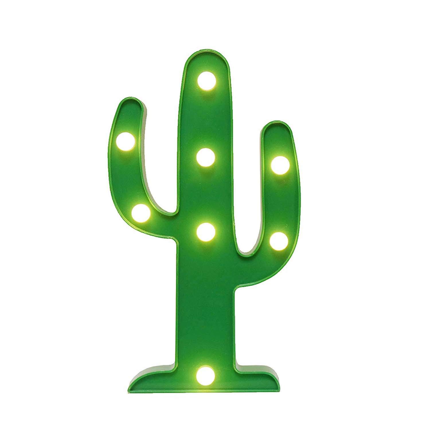 LoveNite LED Night Light, Battery Operated Decorative Marquee Signs LED Light for Room, Party, Festival Desk/Wall Decorations (Green)
