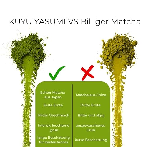 KUYU Matcha – Ceremonial Grade aus Japan, 30g | Premium Grüner Tee Pulver aus Kagoshima | Frisch vermahlen für Matcha Latte, Koicha & Usucha | Hochwertiger japanischer Tee