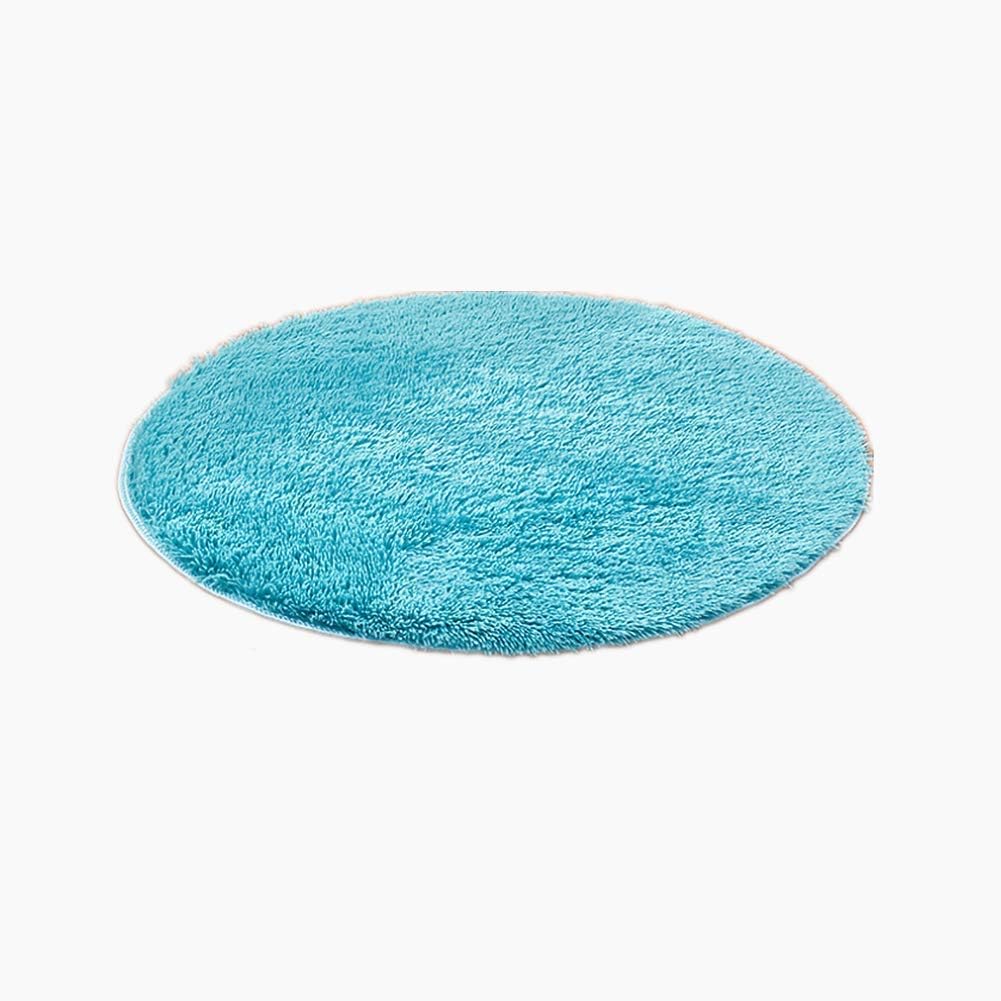Round Area Rug Carpet, Thick Long Hair Fluffy Soft Shag for Living Room Bedroom