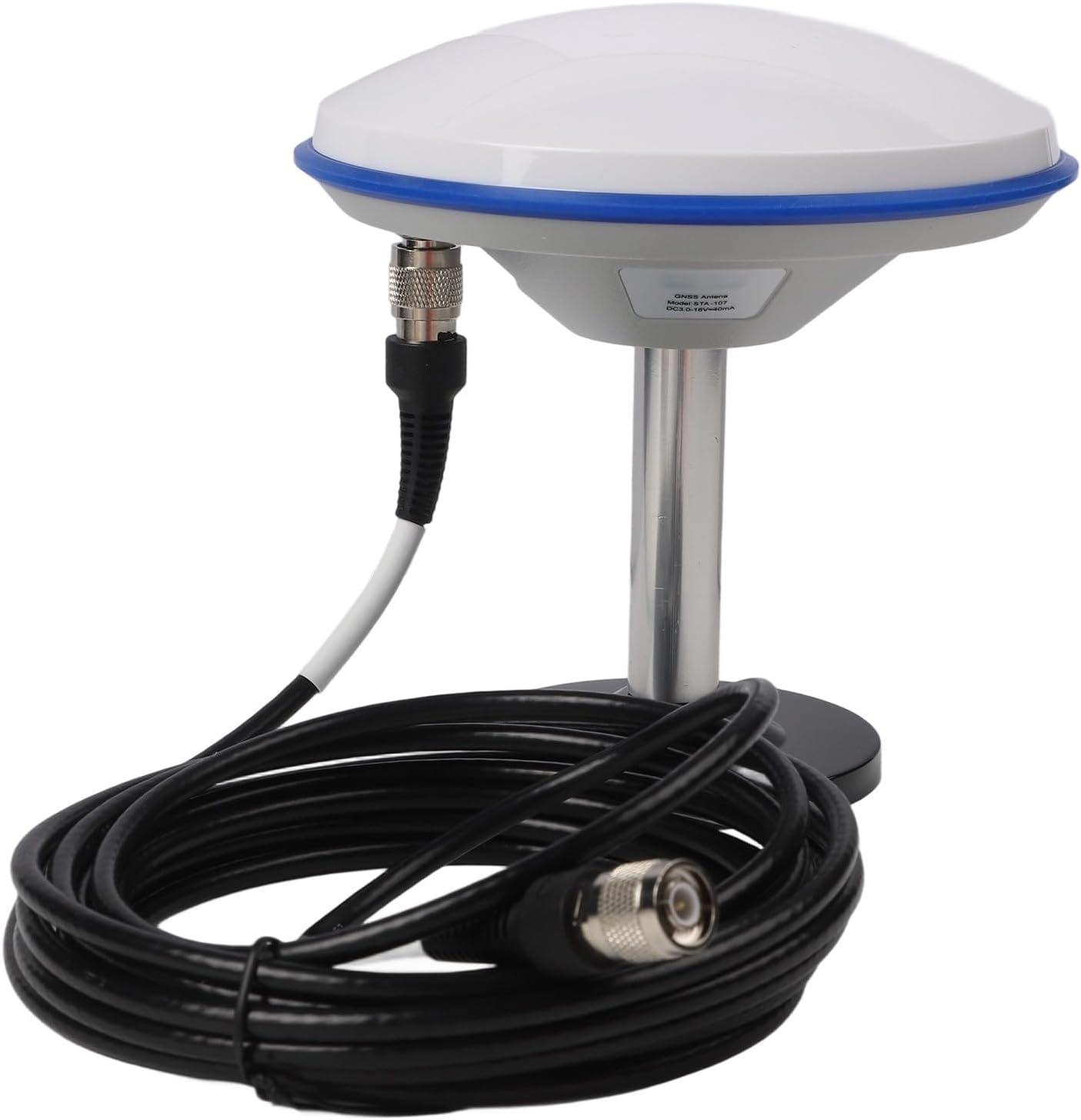 GNSS GPS GLONASS BDS for Galileo High-Gain Antenna L1 L2 Multi-Band RHCP IPX67 Waterproof ABS Construction Magnetic Base 5m Signal Cable Compatible with AG15 AG25 (TNC-TNC)