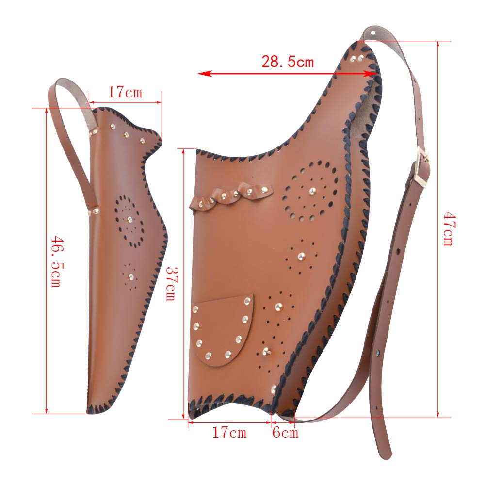 Tiro con L'Arco Borsa per Arco da Caccia Custodia per Arco in Pelle Fatta a Mano Porta Freccia Freccia Faretra Attrezzatura da tiro all'aperto per Arco Ricurvo Longbow