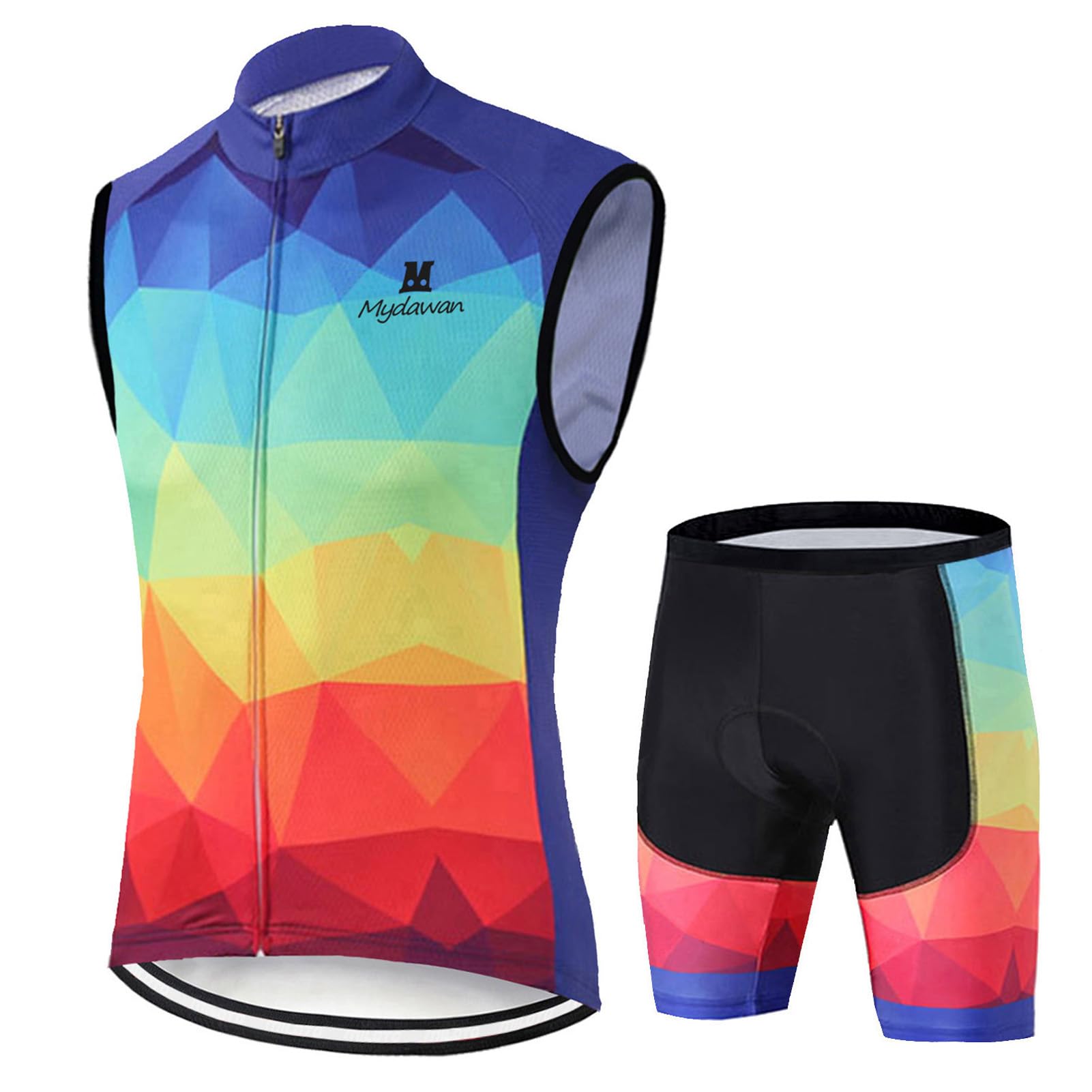 Conjunto Ropa Ciclismo Hombre Traje de Bici MTB Verano Maillot de Ciclista