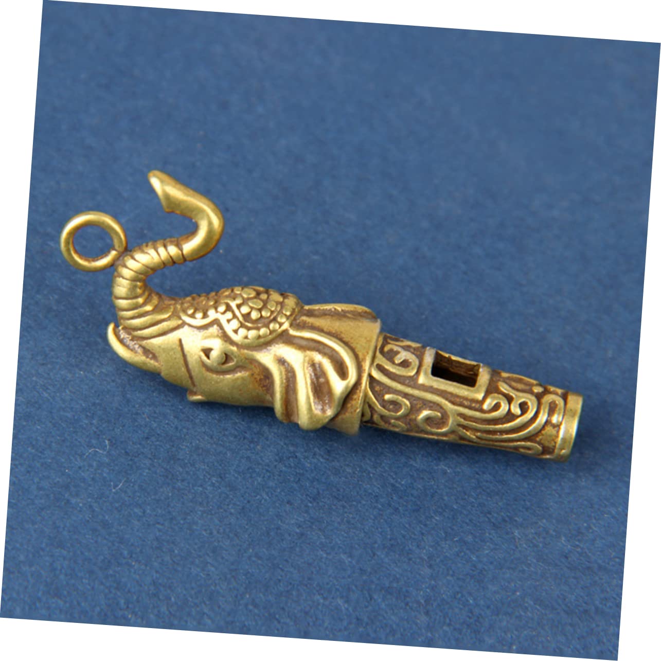 BRIGHTFUFU 2pcs Elephant Shape Whistles for Kayaking Hiking Outdoor Sports Loud Sound Keychain Pendant