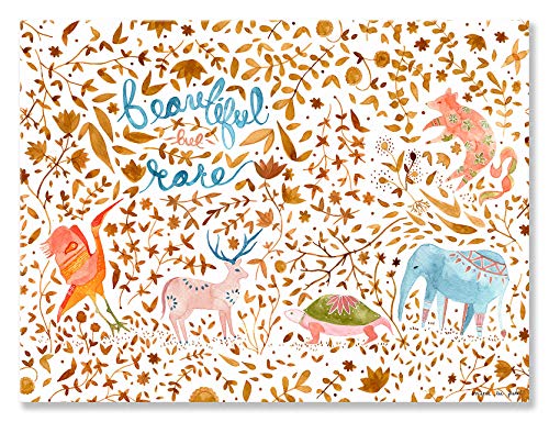 GreenBox Art + Culture Beautiful But Rare Canvas Wall Art by Meera Lee Patel, 40 x 30