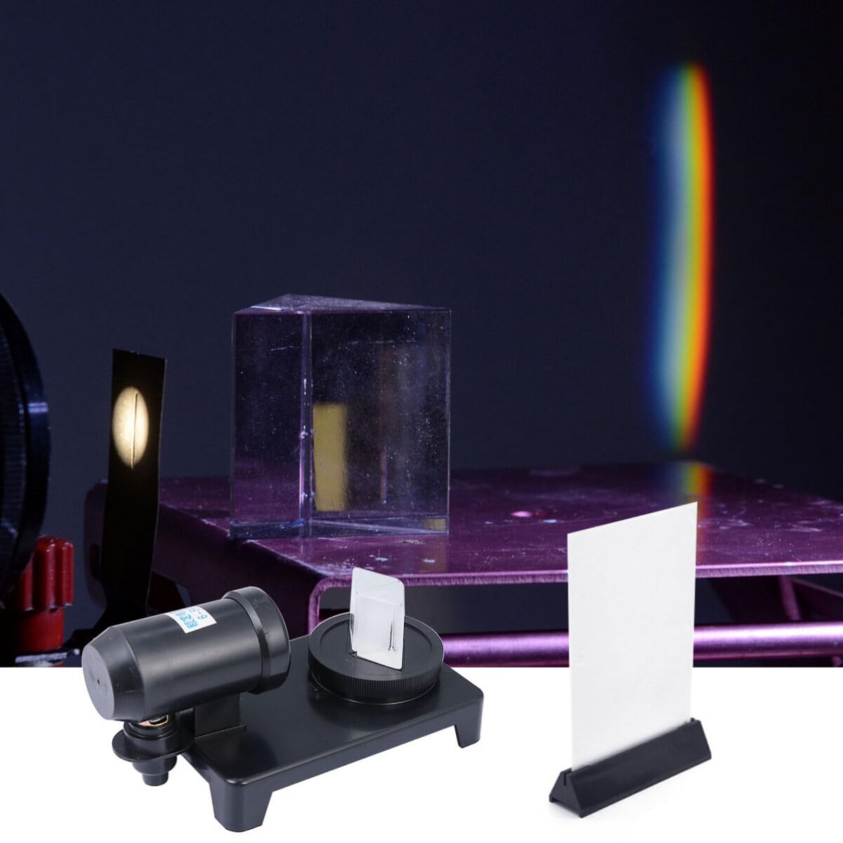 1set Dimostratore Ottico Per Dispersione Della Luce Strumento Didattico Per Esperimenti Di Fisica Con Materiali E Prezzo Competitivo