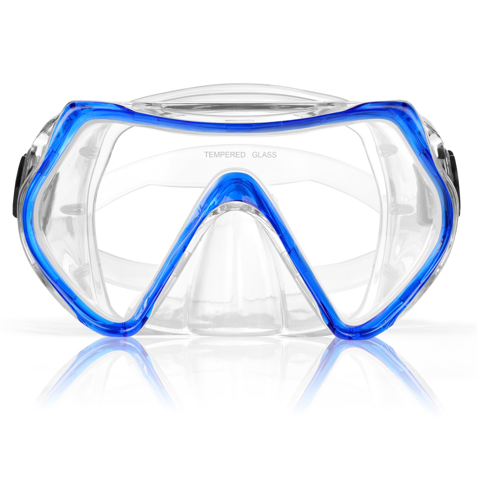 AOOSA Snorkel Mask, Transparent Blue