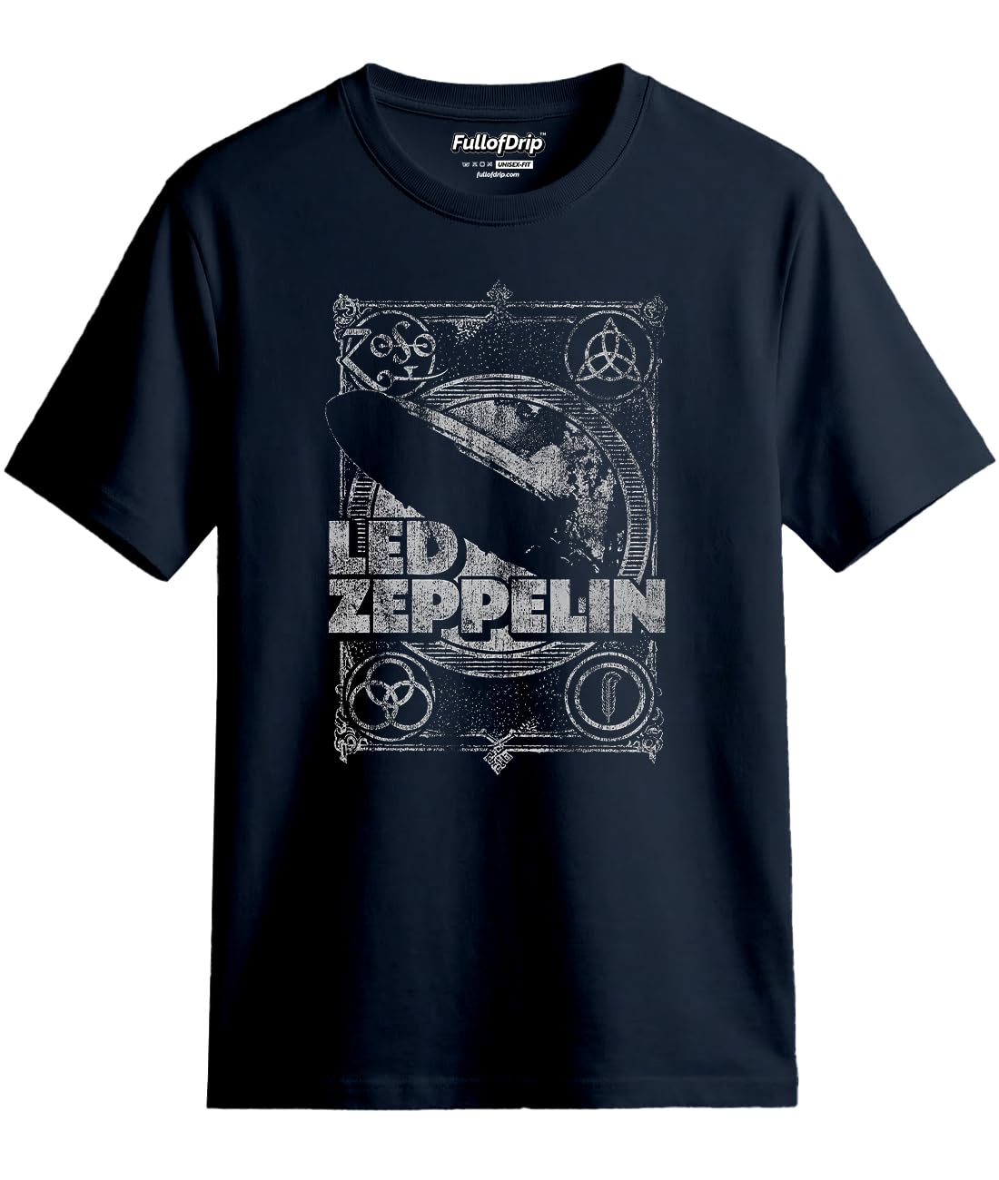 Metal Rock Band Led-Zeppelin Music Printed Unisex Round Neck T-Shirt | XS to 7XL Regular and Plus Size Rock Band Printed Men/Women T-Shirt - LEDZ2-picture-29