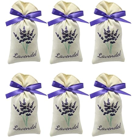GLOBALDREAM 24 Pièces Sacs De Lavande Sachet Sacs Vides Coton Violet De
