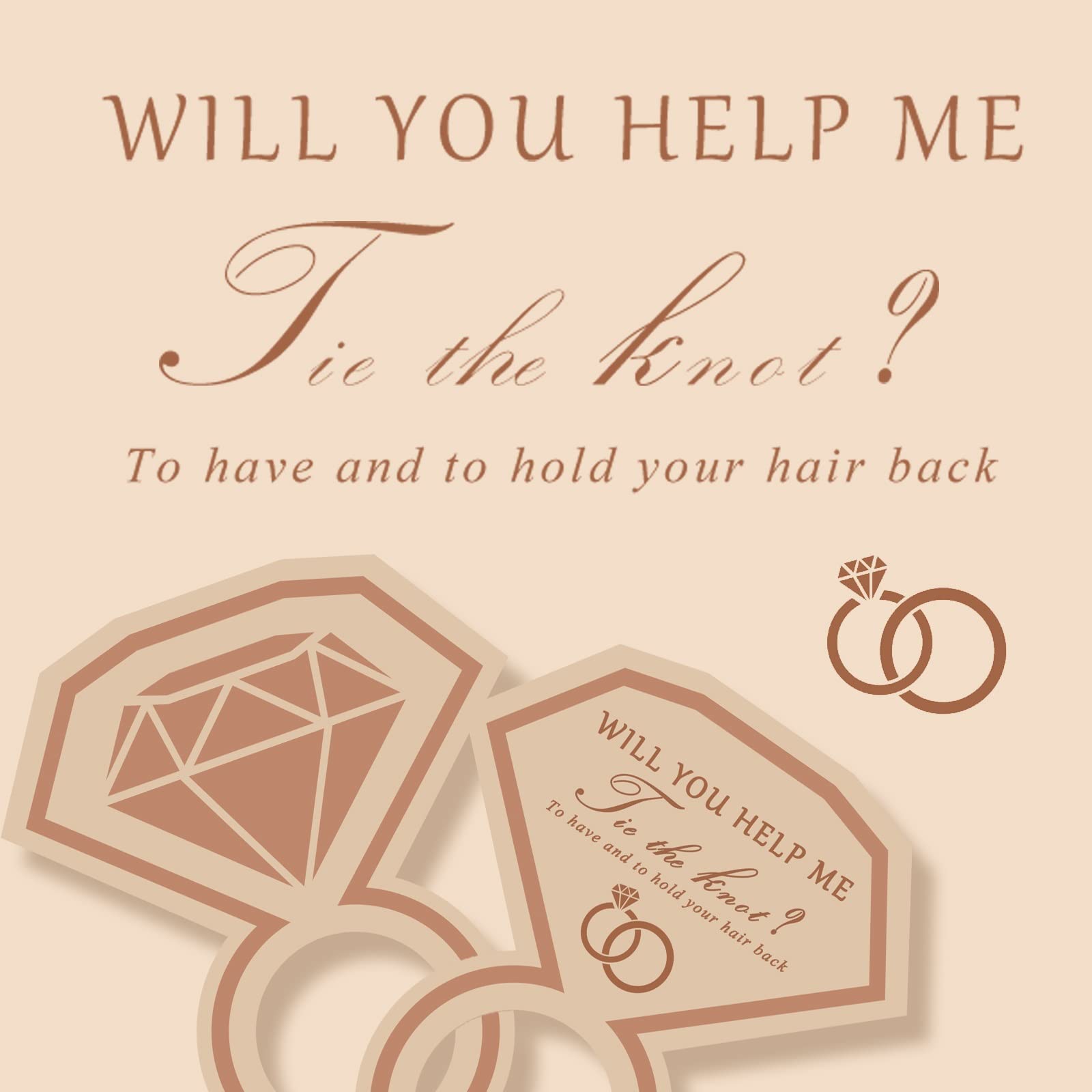 Boyigog Hair Scrunchies for Women,Bridesmaid Scrunchie Set, 12 Pieces Satin Hair Ties for Girls, Elastics Ponytail Holders Bobbles for Bridal Hen Party Shower Wedding Gifts (beige and green)