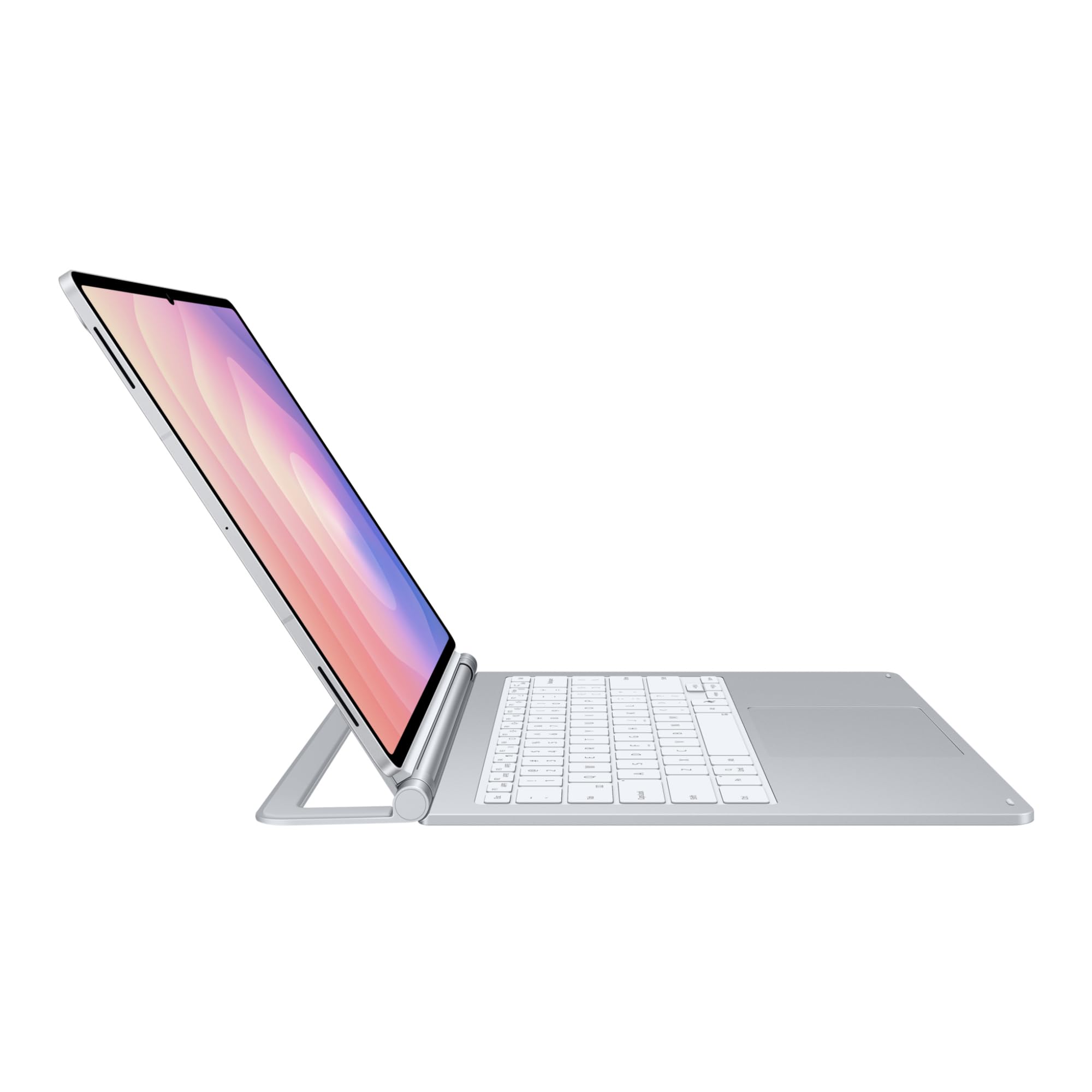 Samsung Pro Keyboard EF-DX935 do Galaxy Tab S11 Ultra z klawiaturą QWERTZ, dużym gładzikiem, przyciskiem AI i przyciskami funkcyjnymi, smukła aluminiowa konstrukcja, srebrna
