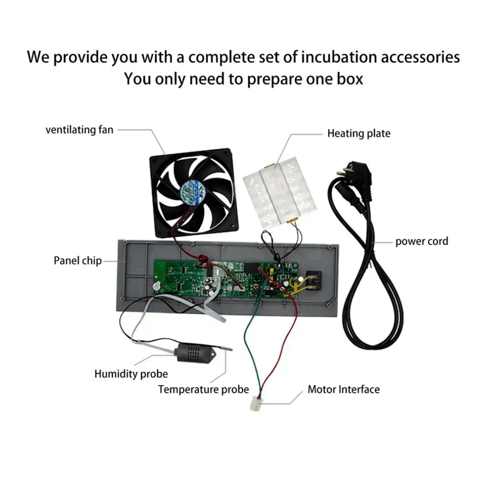 Temperaturregler, Ei-Brutkasten for Ausbrüten, DIY-Inkubator, Mini-Inkubator, Controller-Set, DIY-Ei-Inkubator mit Temperaturregelung, Huhn HTMC-5