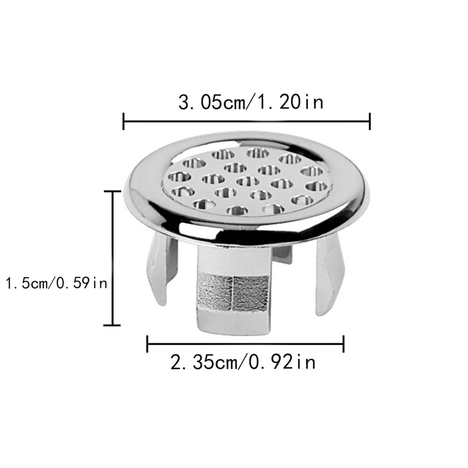 Ring De Desbordamiento del Fregadero | Ring De Ajuste De Desbordamiento De Repuesto para Orificio De Lavabo | Tapa De Orificio para Bañera Y Cocina