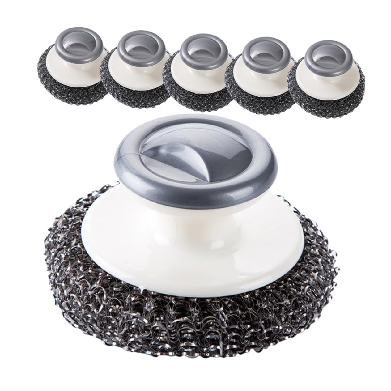HOLIDYOYO Ergonomic Dish Brush Heavy Duty Kitchen Scrubber for Dish Washing Pot Brush Handle