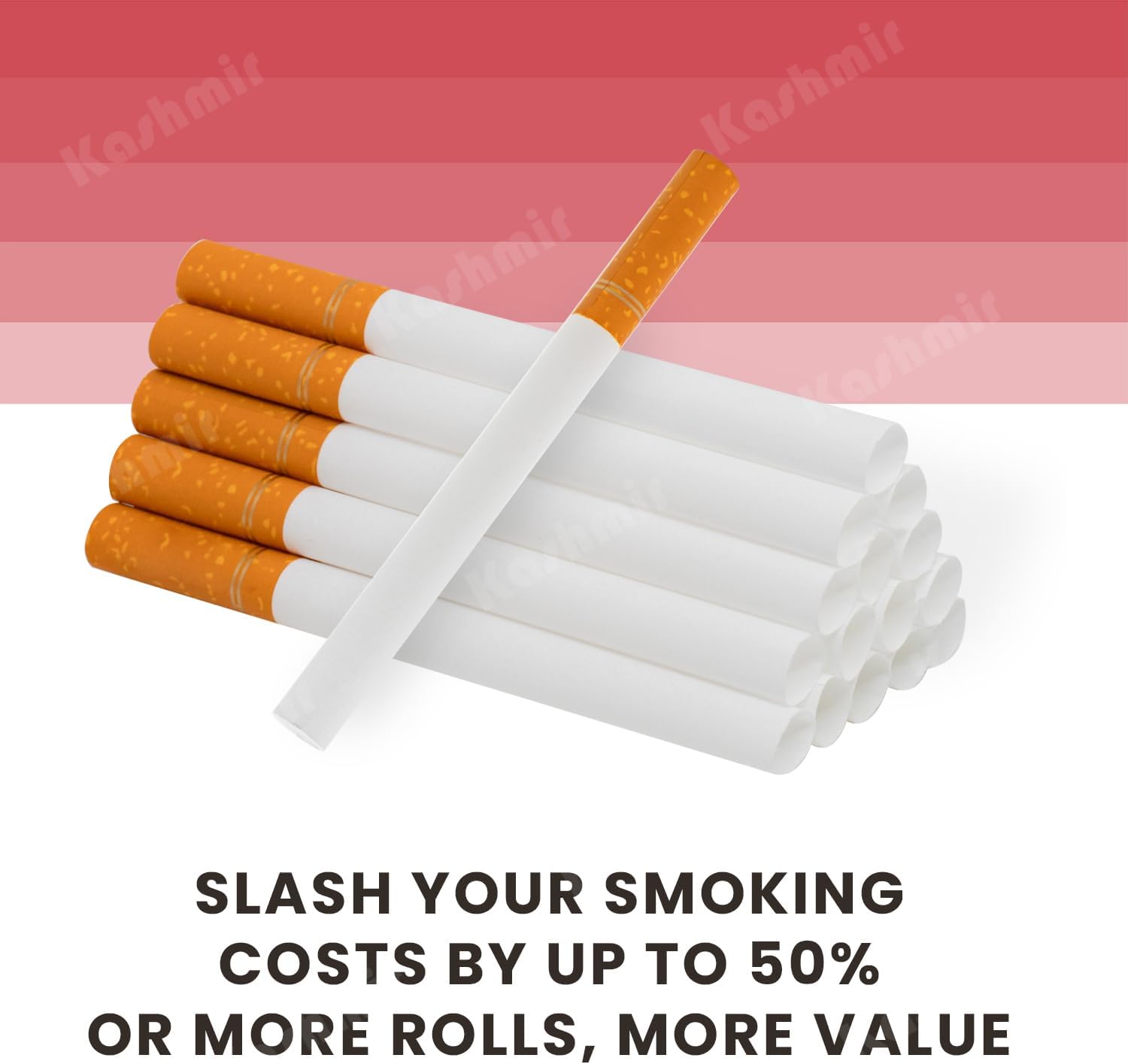 Roxwell Cigarette Tubes King Size – 1000 Count - 5 Boxes of 200 Tubes – Smooth Draw tubes with Filters – Pre-Rolled Tubes – Clean Burn, No Tearing – USA Made – Fits Most Injector rolling Machines