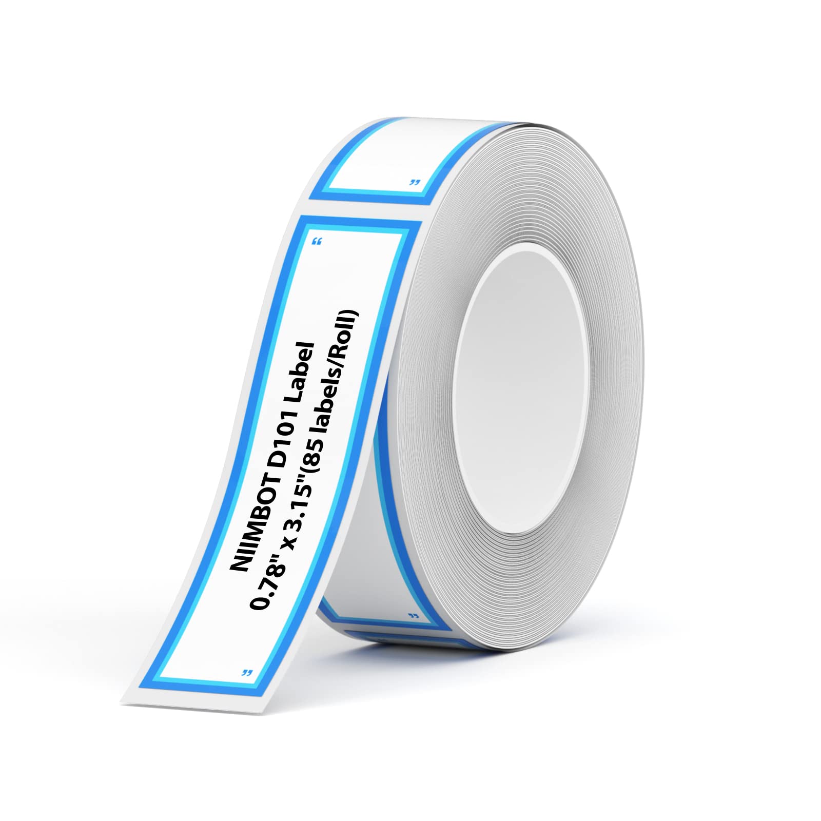 NIIMBOT D101 Labels, 0.8'' x 3.15'' (20x80mm) Refill Label Paper, Waterproof, Oil-Proof and Tear-Proof Thermal Labels for D101 Label Maker, 1 Roll of 85(Long Folder)