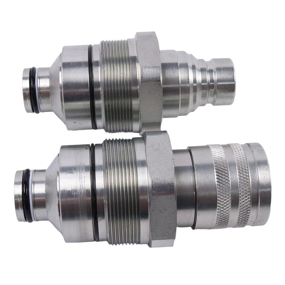 Kit accoppiatore piatto AT406474 AT406475 per Bobcat 318E 319E 320E 323E 326E 328E 329E 332E, connettori rapidi idraulici in acciaio