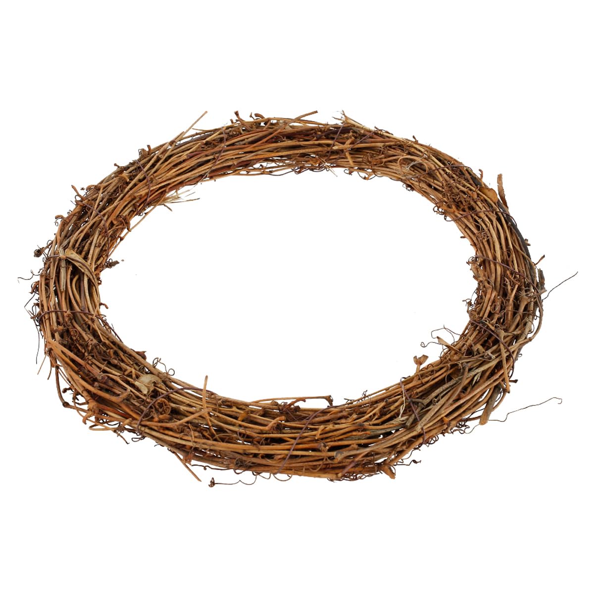 DaneGPT Plastic Rattan Wicker, 10cm Brown Natural Rattan Garland Hanging Vine Wreath for Wedding Party Door Wall DIY Decor