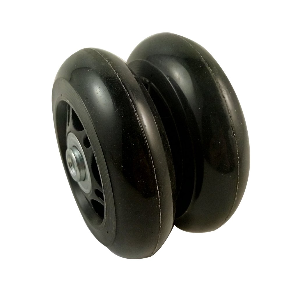 Unknown2 Set Luggage Suitcase Replacement Wheels Axles and Wrench Repair Set OD 76mm