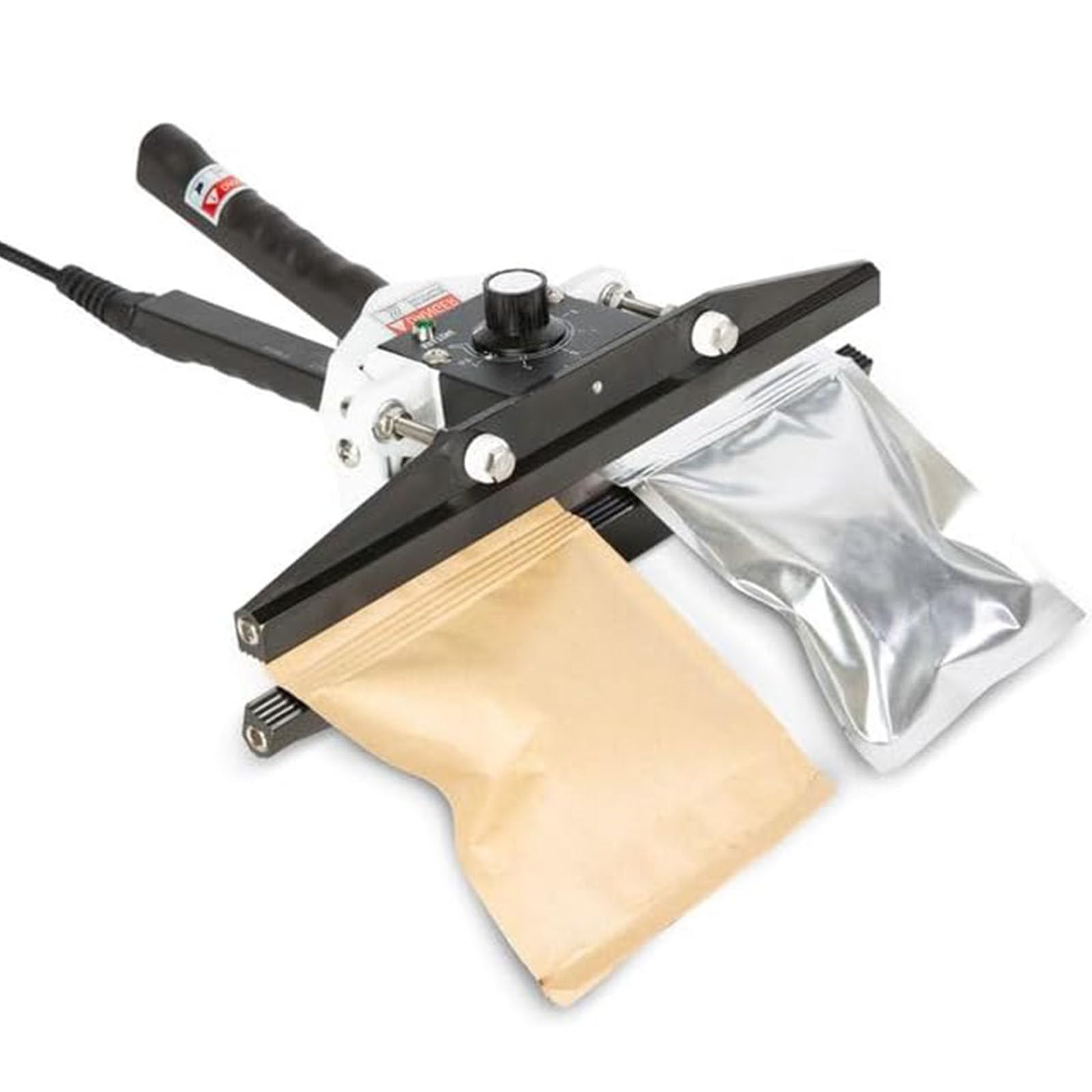 Sellador térmico portátil de mano para bolsas de almacenamiento de aperitivos y alimentos, temperatura ajustable, ancho de sellado de 10 mm