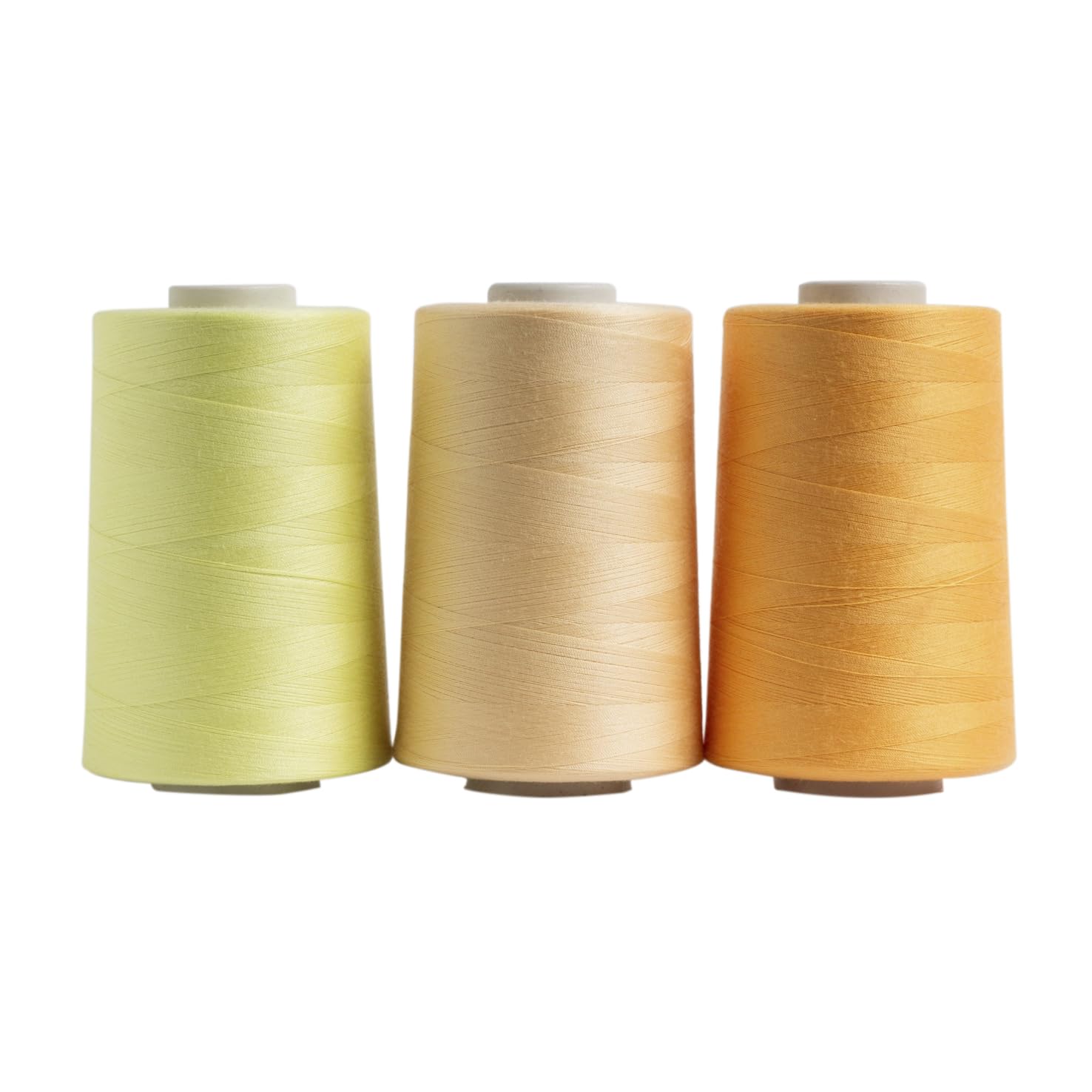 Superior Threads Omni Polyester-Nähgarn, Quiltgarn, 6000 m, Kegel, 3er-Pack (gemischtes Zitrusgelb)