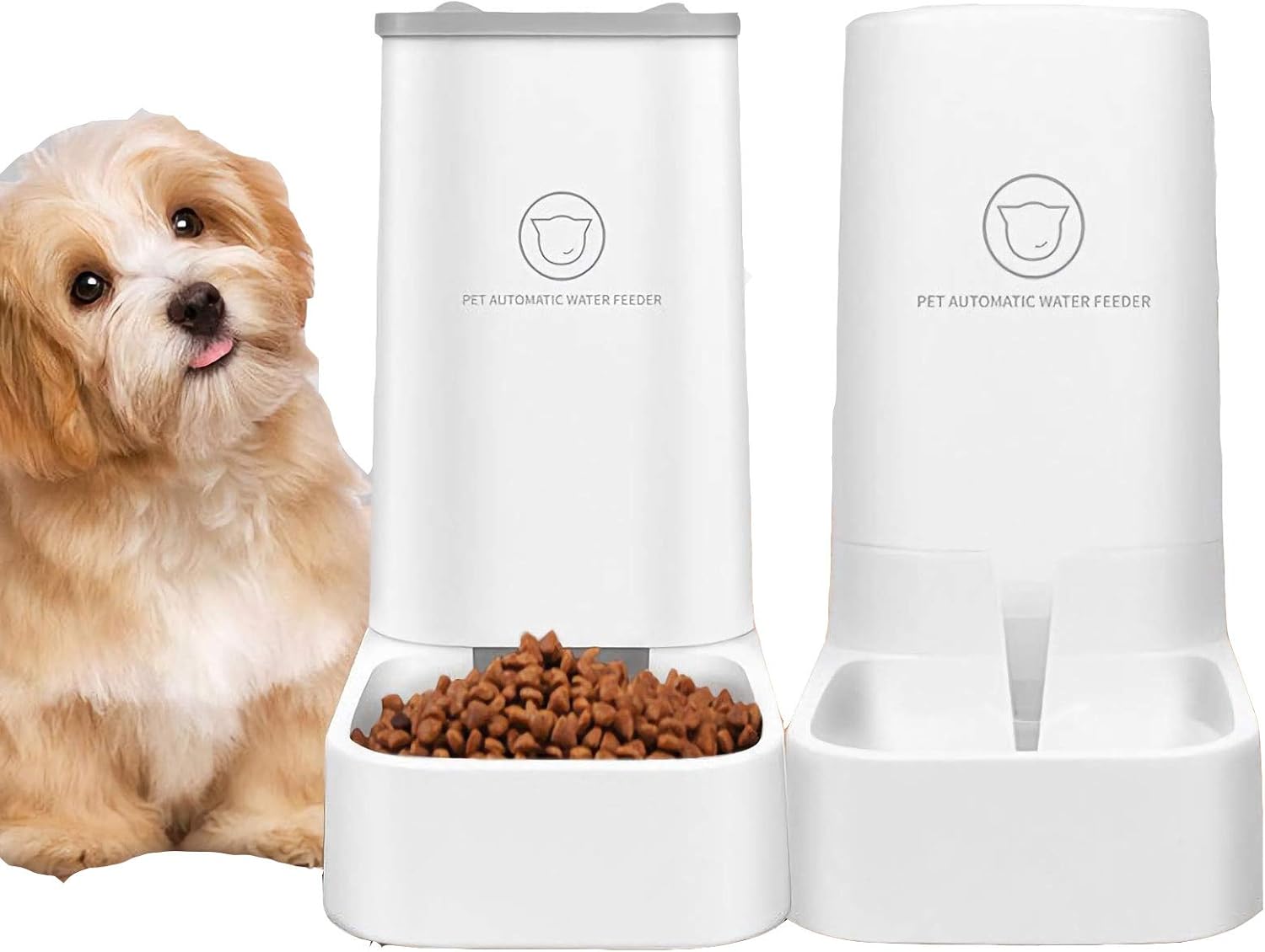 chenming Gravity Pet Feeder and Water Dispensers.Dogs Gravity Feeder Dispenser Cats