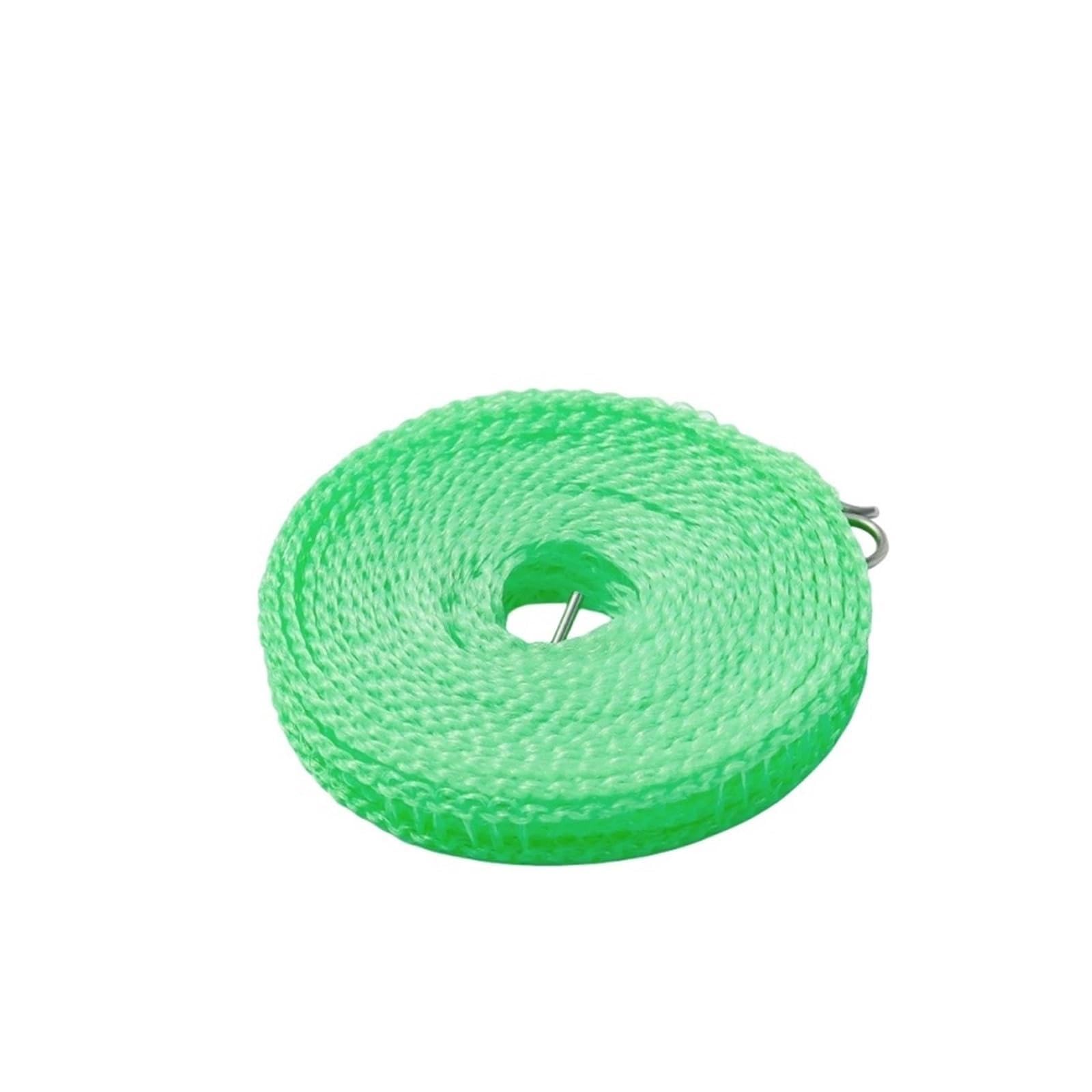 FCfpxwtz Laundry Drying line, Outdoor Clothesline Nylon Non-Slip Laundry Line Windproof Travel Multicolor(Green-5m)