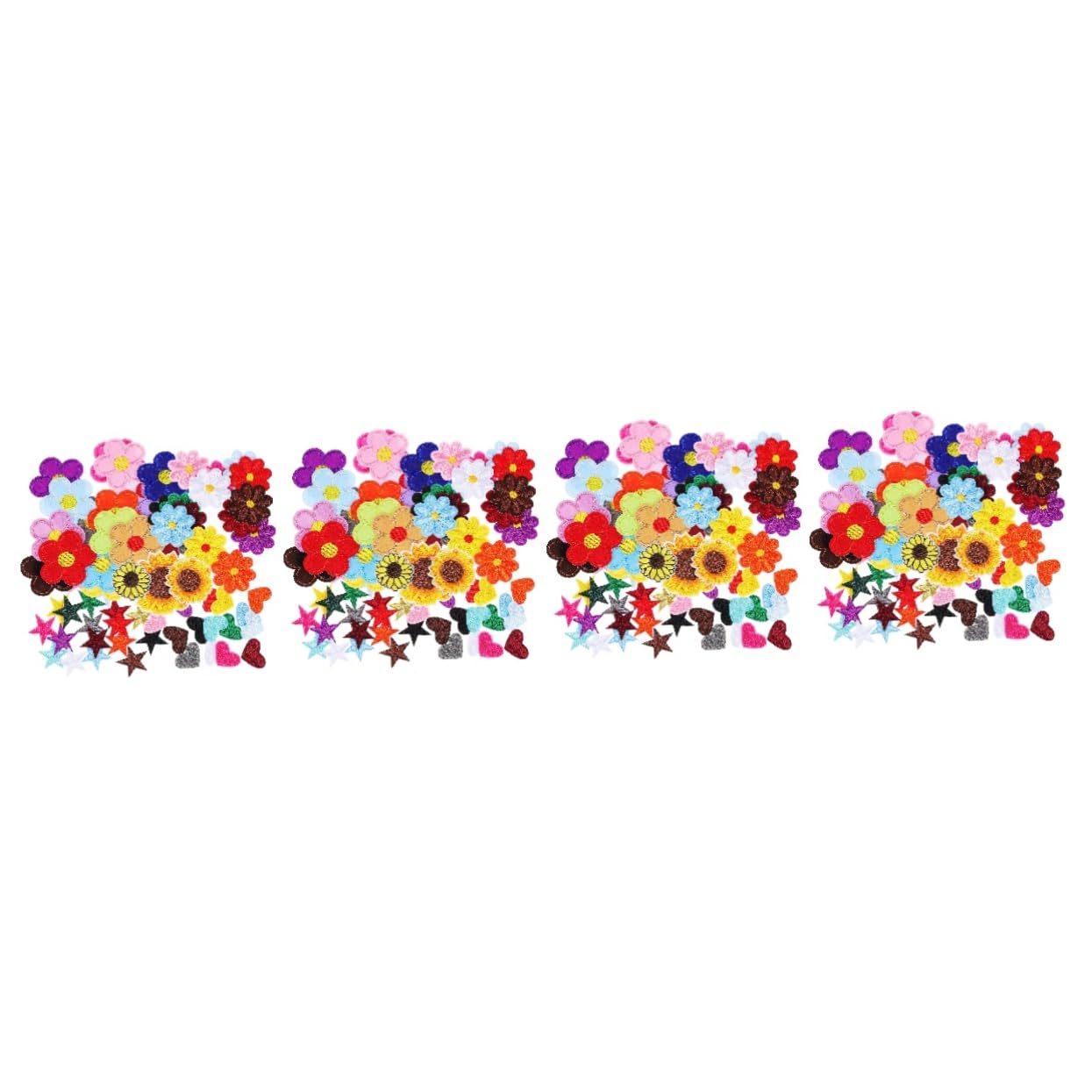 TEHAUX 284pezzi Patch Termoadesive Per Abbigliamento Toppe Ricamate Design Riparazioni e Decorazioni Jeans Magliette e